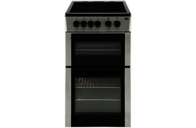 Beko BDC5422 Twin Cavity Electric Cooker - Silver